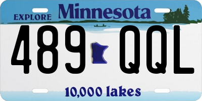 MN license plate 489QQL