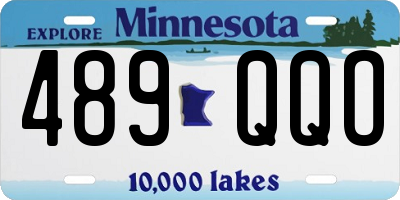 MN license plate 489QQO