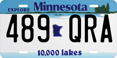 MN license plate 489QRA