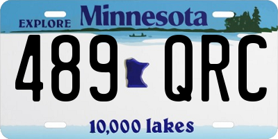 MN license plate 489QRC
