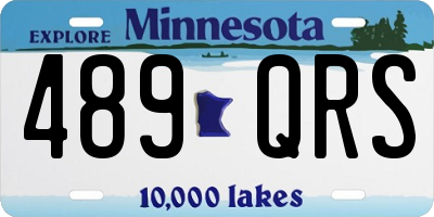 MN license plate 489QRS