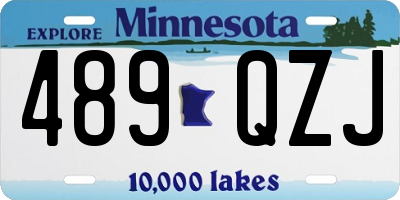 MN license plate 489QZJ