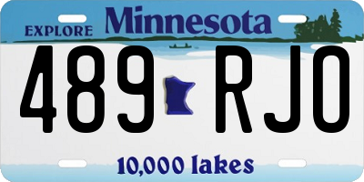 MN license plate 489RJO