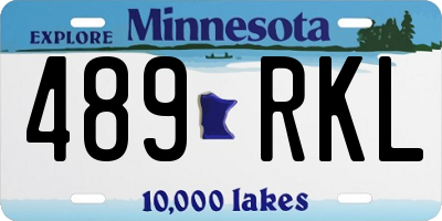 MN license plate 489RKL