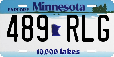 MN license plate 489RLG