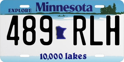 MN license plate 489RLH