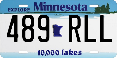 MN license plate 489RLL