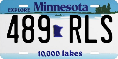 MN license plate 489RLS