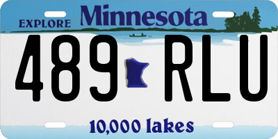 MN license plate 489RLU