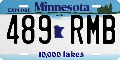 MN license plate 489RMB
