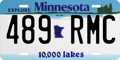 MN license plate 489RMC