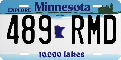 MN license plate 489RMD