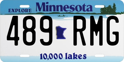 MN license plate 489RMG