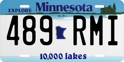 MN license plate 489RMI