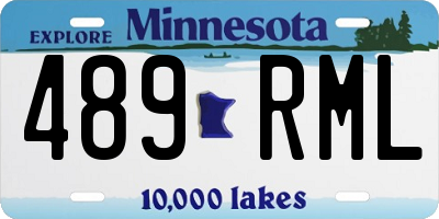 MN license plate 489RML
