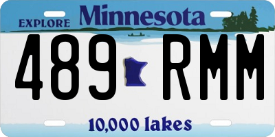 MN license plate 489RMM