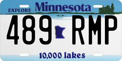 MN license plate 489RMP