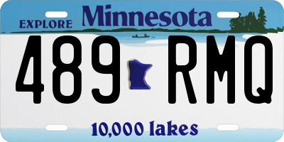 MN license plate 489RMQ