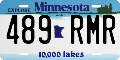 MN license plate 489RMR