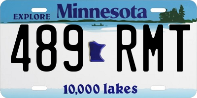 MN license plate 489RMT