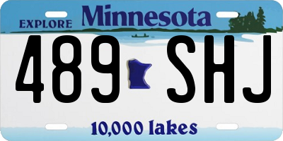 MN license plate 489SHJ