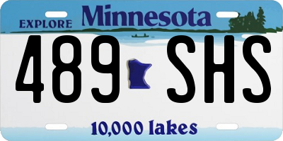 MN license plate 489SHS