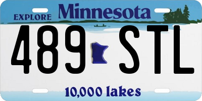 MN license plate 489STL