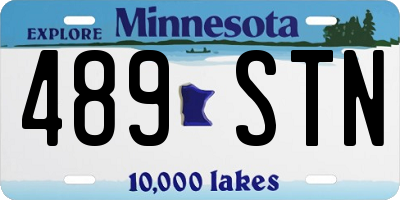 MN license plate 489STN