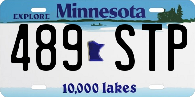 MN license plate 489STP