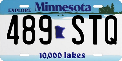 MN license plate 489STQ