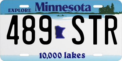 MN license plate 489STR