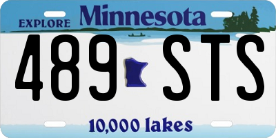 MN license plate 489STS
