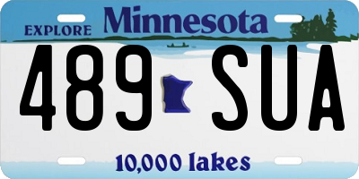 MN license plate 489SUA