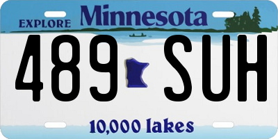 MN license plate 489SUH