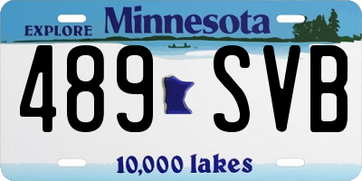 MN license plate 489SVB