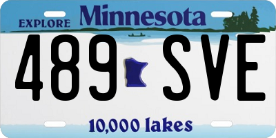 MN license plate 489SVE