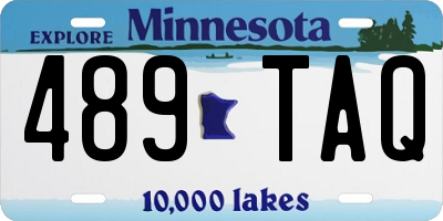 MN license plate 489TAQ