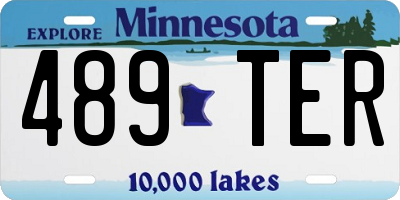 MN license plate 489TER