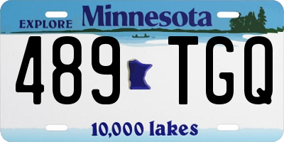 MN license plate 489TGQ