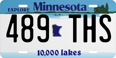 MN license plate 489THS