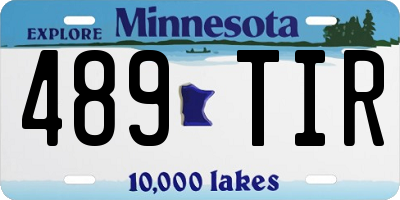 MN license plate 489TIR