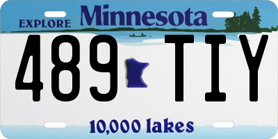 MN license plate 489TIY