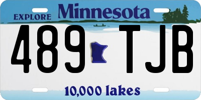 MN license plate 489TJB