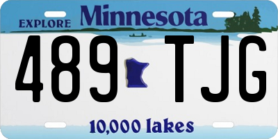 MN license plate 489TJG