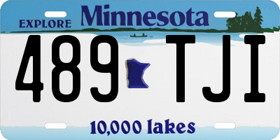 MN license plate 489TJI