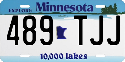 MN license plate 489TJJ