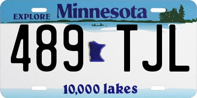 MN license plate 489TJL