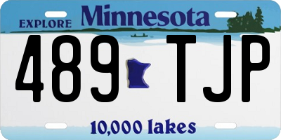 MN license plate 489TJP