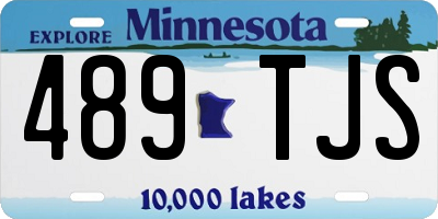 MN license plate 489TJS