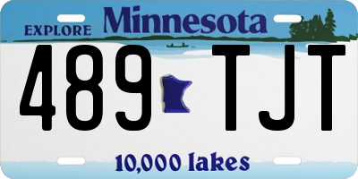 MN license plate 489TJT